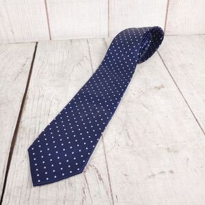 Brooks Brothers Makers & Merchants Silk POLKA DOT BLUE White Made In USA - USED